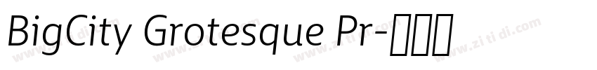 BigCity Grotesque Pr字体转换 BigCity Grotesque Pr字体转换